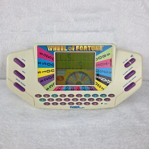 Vtg 1995 Tiger Electronics Wheel Of Fortune Handheld Game w/Cartridge Tested